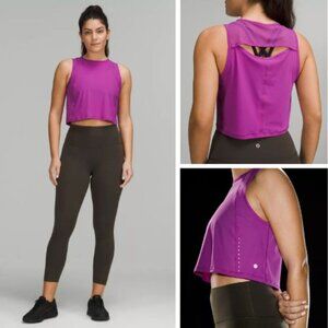 Lululemon Athletica Magenta Sculpt Cropped Tank Top 51321